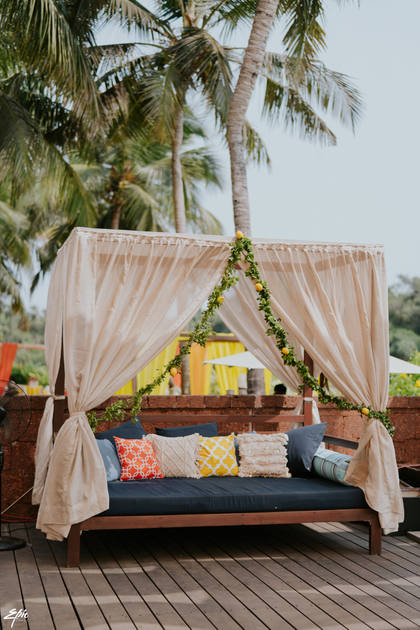 Lounge and Photo-op — Pool Party decor — Alila Diwa Goa